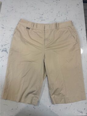 Lauren Ralph Lauren Womens Casual  Tan Shorts with pockets Size 10